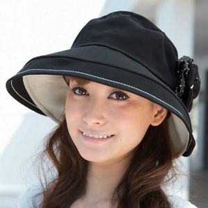 日本涼爽抗UV俏麗2WAY防曬帽