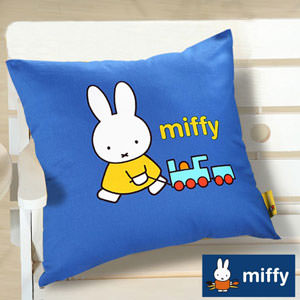 【miffy】小汽車-童樂會方形靠墊-單品