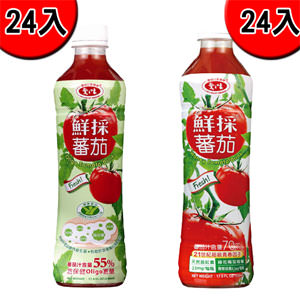 愛之味鮮採番茄汁﹝Oligo 保健﹞540ml 24入+鮮採番茄汁 ﹝SFN 升級配方﹞540ml 24入