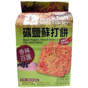 正哲 礦鹽蘇打餅 香辣百匯 (380g±4.5%)X3袋