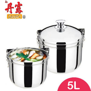 【丹露】免火再煮鍋-外出型304不銹鋼5L(D304-05)