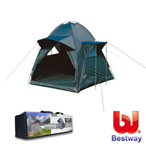 《ST ZONE》Bestway。單人附遮雨棚開窗式帳篷