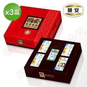 國安葉黃素液禮盒(90ml*4瓶加贈統固安60ml*1瓶，葷、素隨機出貨) 1盒入