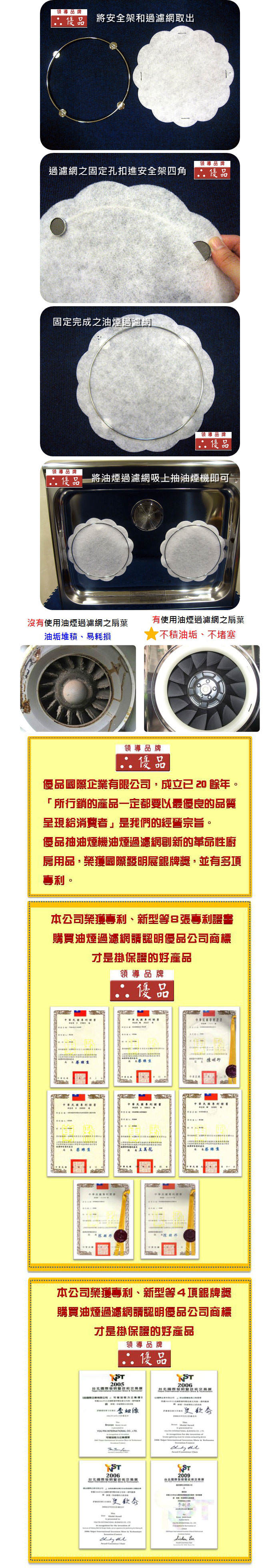 新一代花樣型油煙過濾網