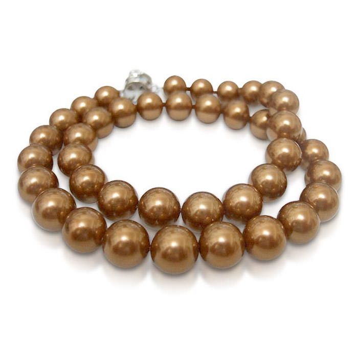 【小樂珠寶】3A南洋深海貝珍珠項鍊-好運款