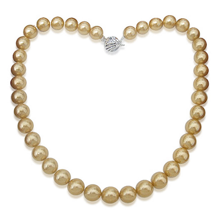 【小樂珠寶】3A全美漂亮南洋深海貝珍珠項鍊_柔美款