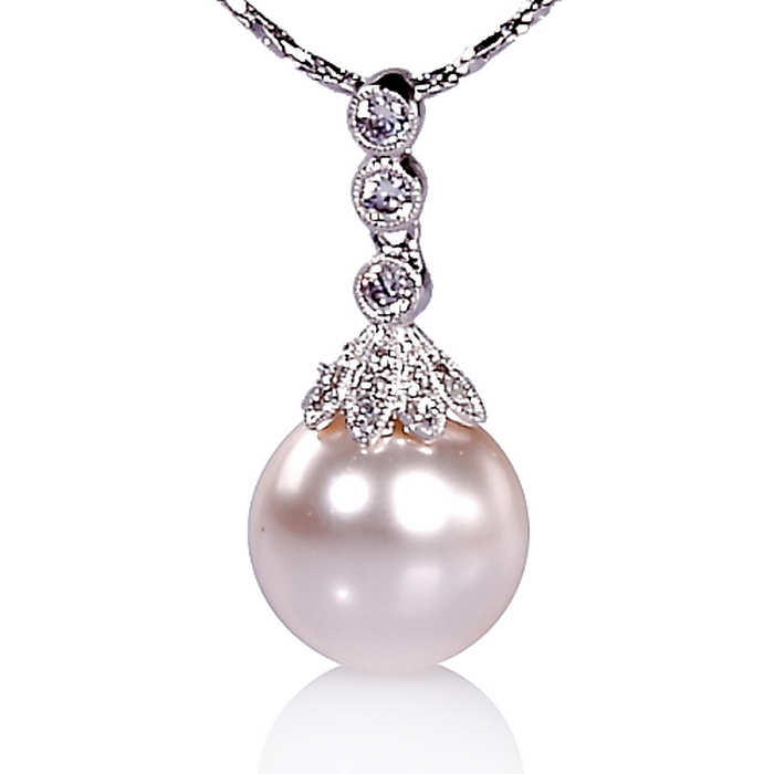 【小樂珠寶】3A南洋深海貝珍珠項鍊-搶眼款