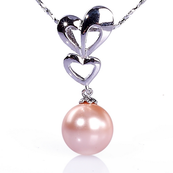 【小樂珠寶】正圓南洋深海貝珍珠墬鍊(大受好評款)