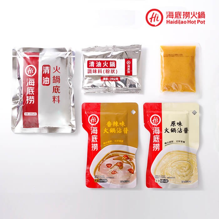 海底撈 經典鴛鴦鍋套餐 麻辣 三鮮14件組 2345g 贈送香辣 原味火鍋沾醬x1組 美好購物vivatv電視 線上購物