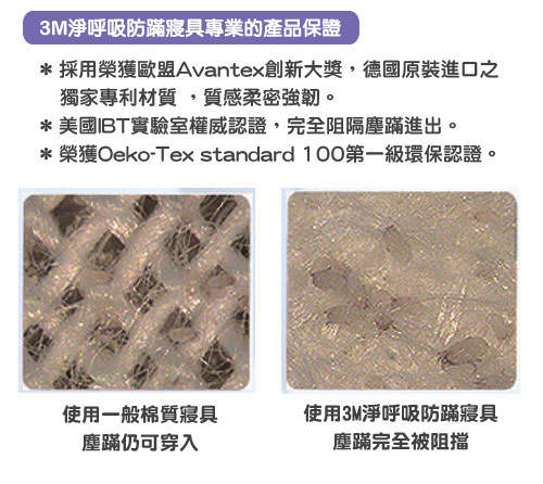 【3M】Filtrete淨呼吸防蹣記憶枕-機能型(M)
