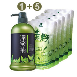 茶寶淨覺茶天然茶籽碗盤蔬果洗潔液超值組