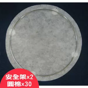 新一代圓滿型加厚油煙過濾棉(27公分圓型安全架x2+圓棉x30)