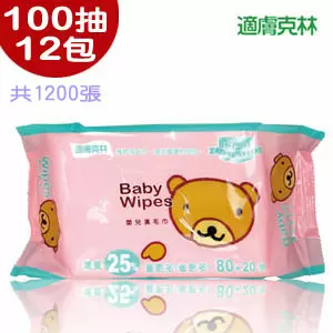 適膚克林 嬰兒濕巾(80+20p)X24包(箱) 