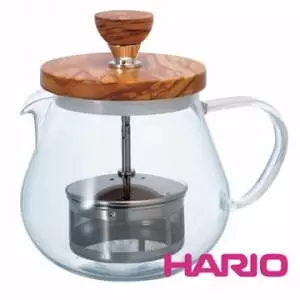 HARIO 橄欖木濾壓茶壺450ml TEO-45-OV