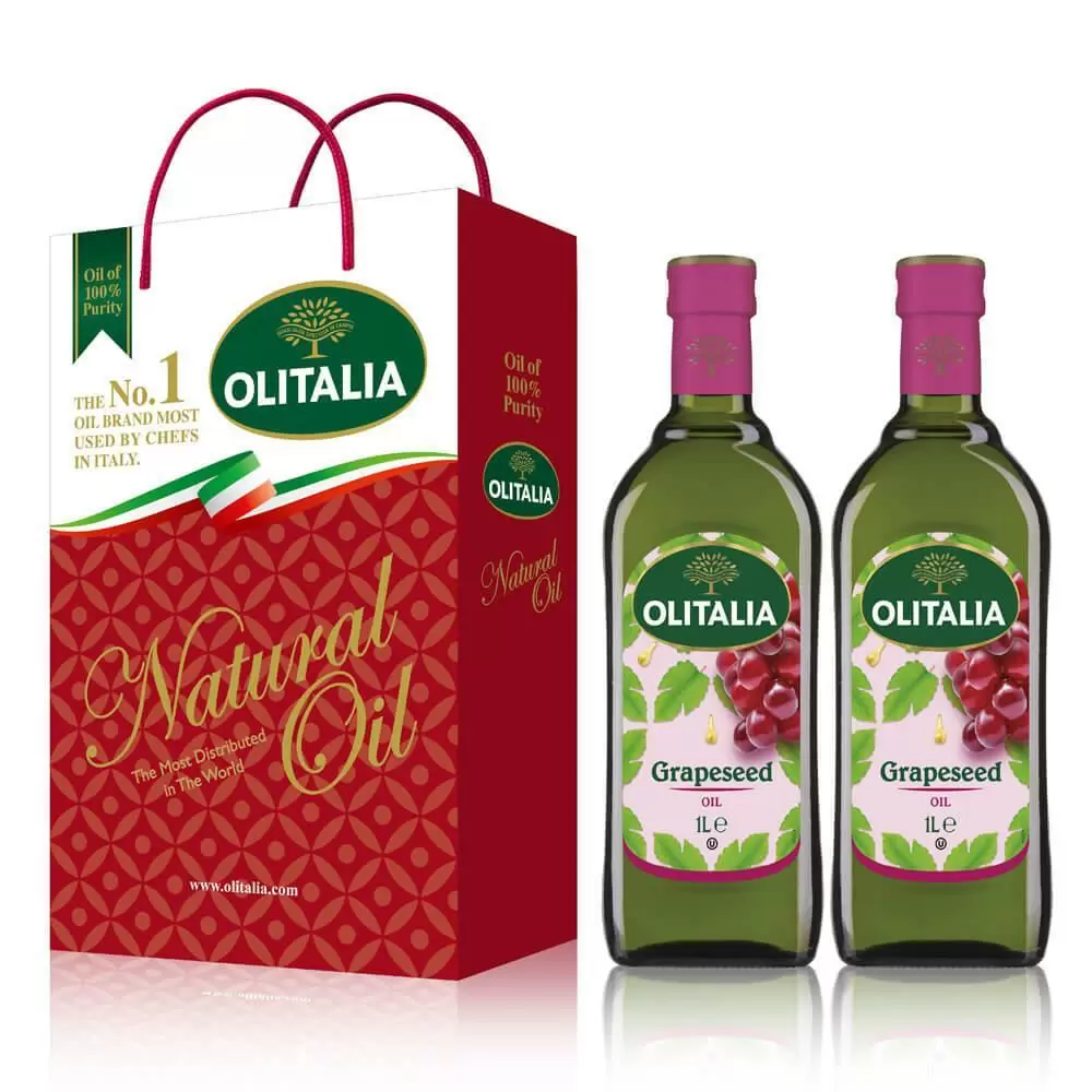 Olitalia奧利塔葡萄籽油禮盒組1000mlx2瓶