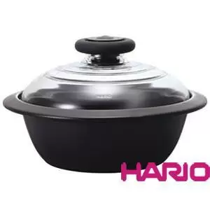 HARIO IH電磁爐土鍋經典黑2000ml MNI-225B 
