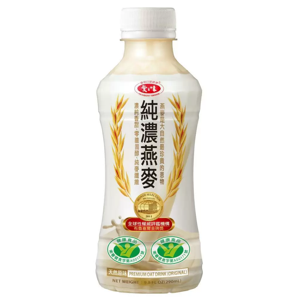 【愛之味】純濃燕麥290ml(24瓶/箱)