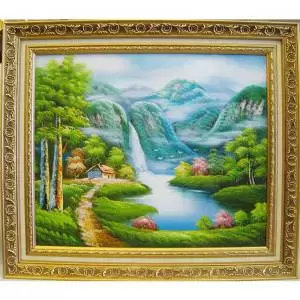 開運化煞 【山水畫/山水圖】  82cm