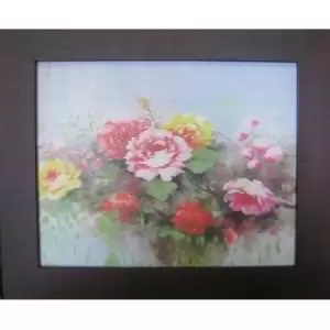 花開富貴【牡丹畫 牡丹圖】38cm