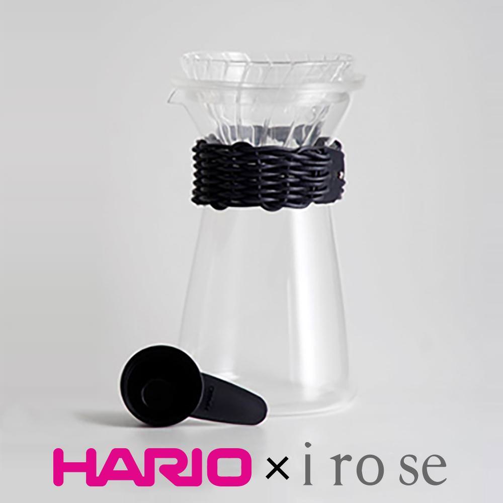 【HARIO x irose】黑皮革藤編咖啡壺