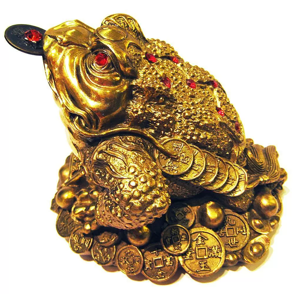 招財三腳咬錢蟾蜍(中) 銅雕