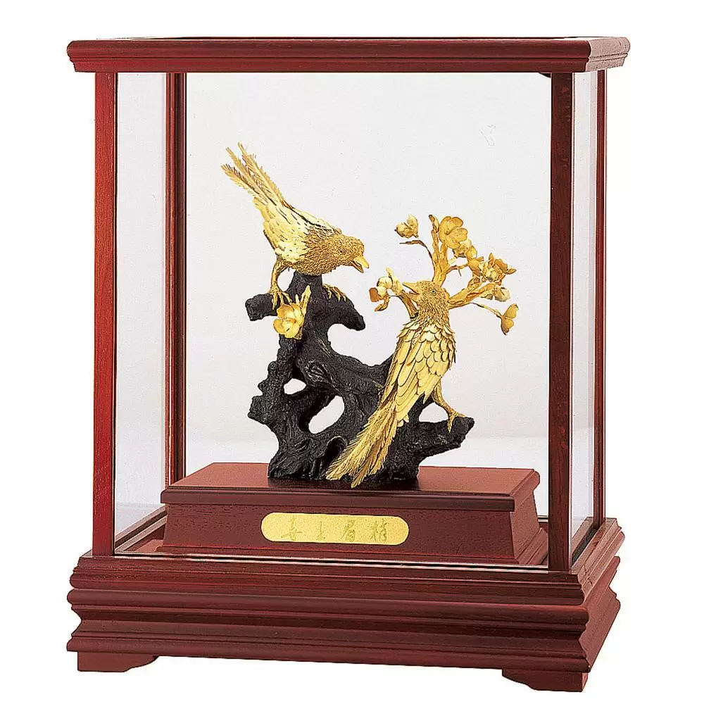 純金 立體金箔櫥窗【喜上眉梢(喜鵲)】