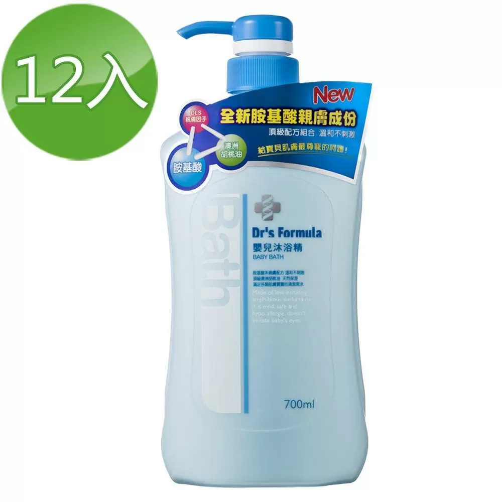 台塑生醫Drs Formula嬰兒沐浴精700ml(12瓶)