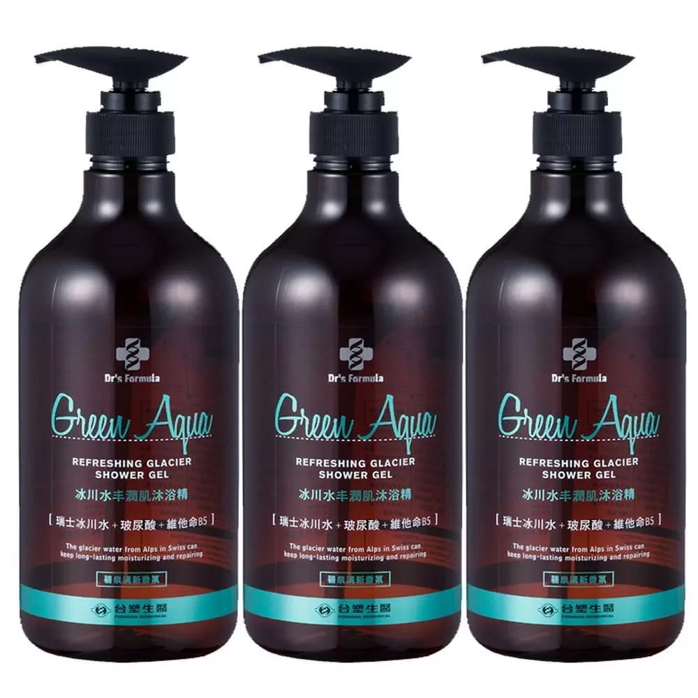 【台塑生醫】Dr’s Formula冰川水丰潤肌沐浴精 (碧泉清新香氛) 800g*3入