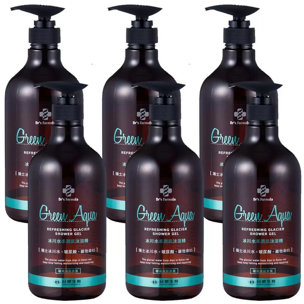 【台塑生醫】Dr’s Formula冰川水丰潤肌沐浴精 (碧泉清新香氛) 800g*6入