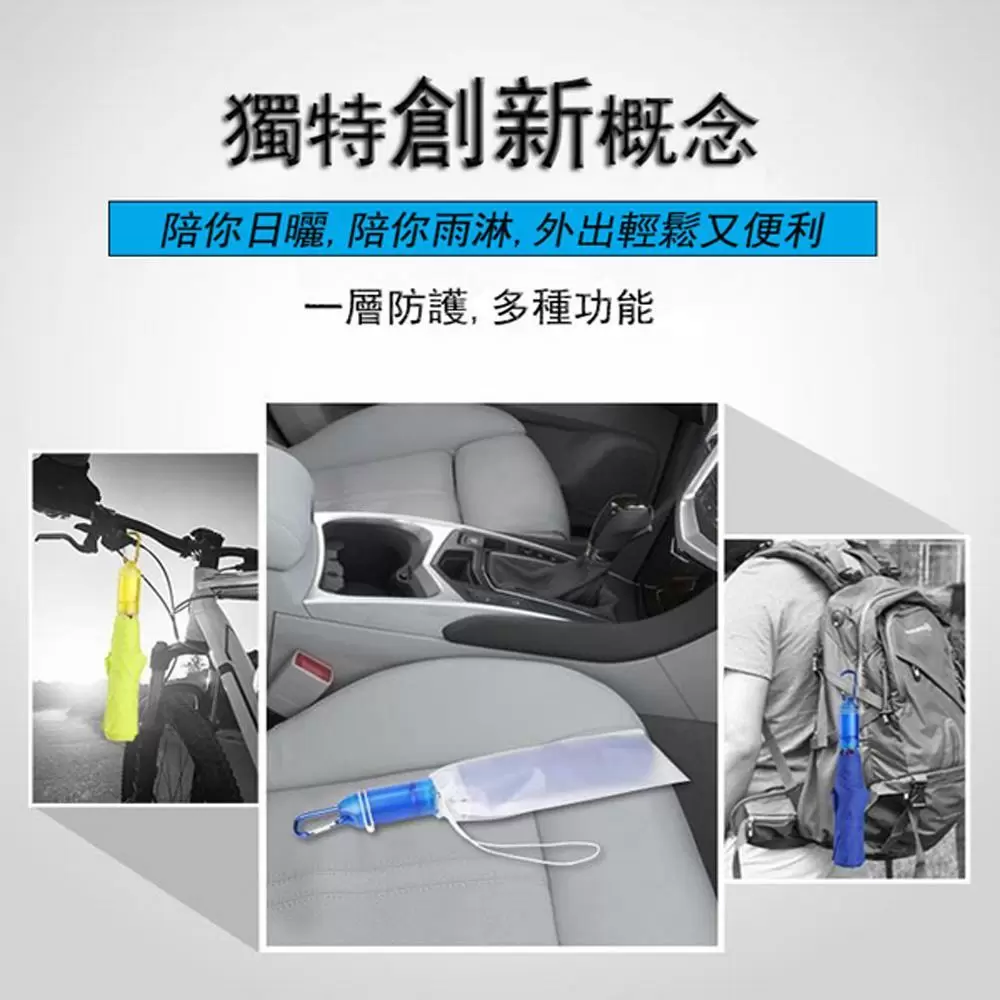 【WEIYI唯一】創意環保不滴水手開摺疊雨傘