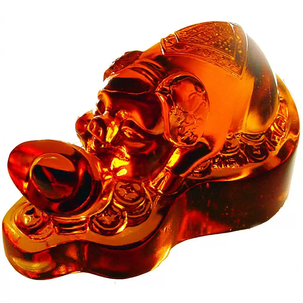 琉璃元寶福祿豬(元寶+葫蘆+金豬)禮品