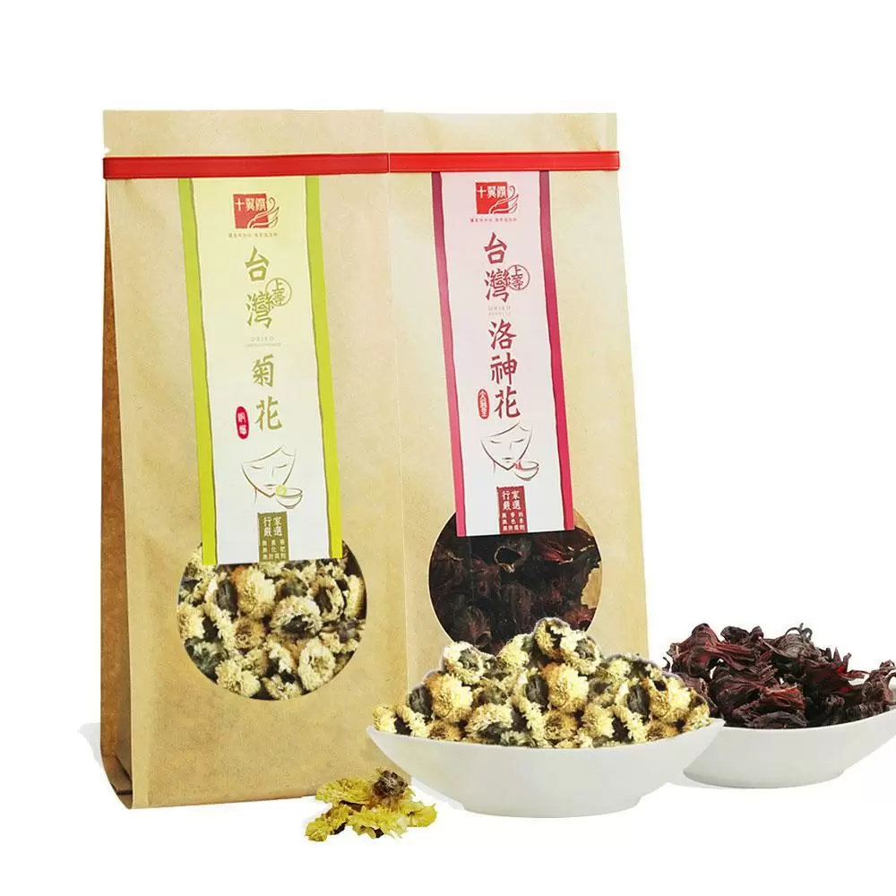 【十翼饌】台灣花飲閒情4件組 (菊花x2+洛神花x2)