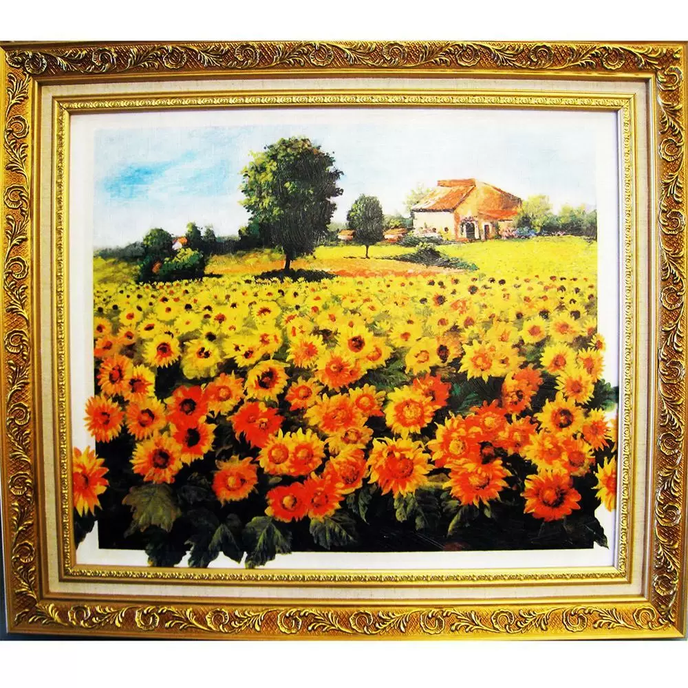 柔美加拿大風光系列--太陽花【向日葵】60x52cm