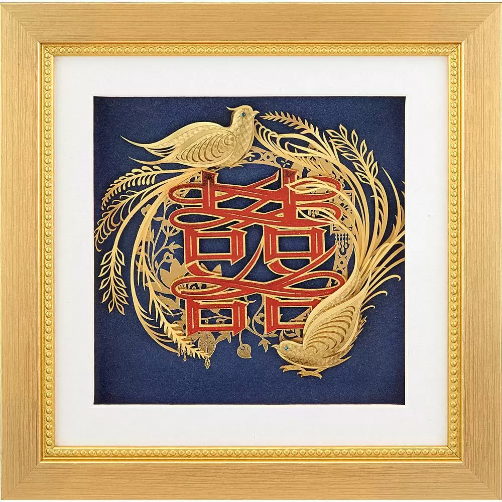 金箔畫 純金 真愛系列 鳳凰于飛【比翼雙飛】