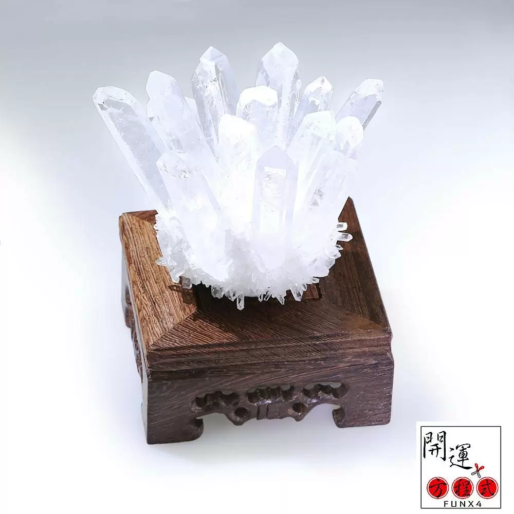 【開運方程式】5A天然頂級白水晶簇(淨化磁場)