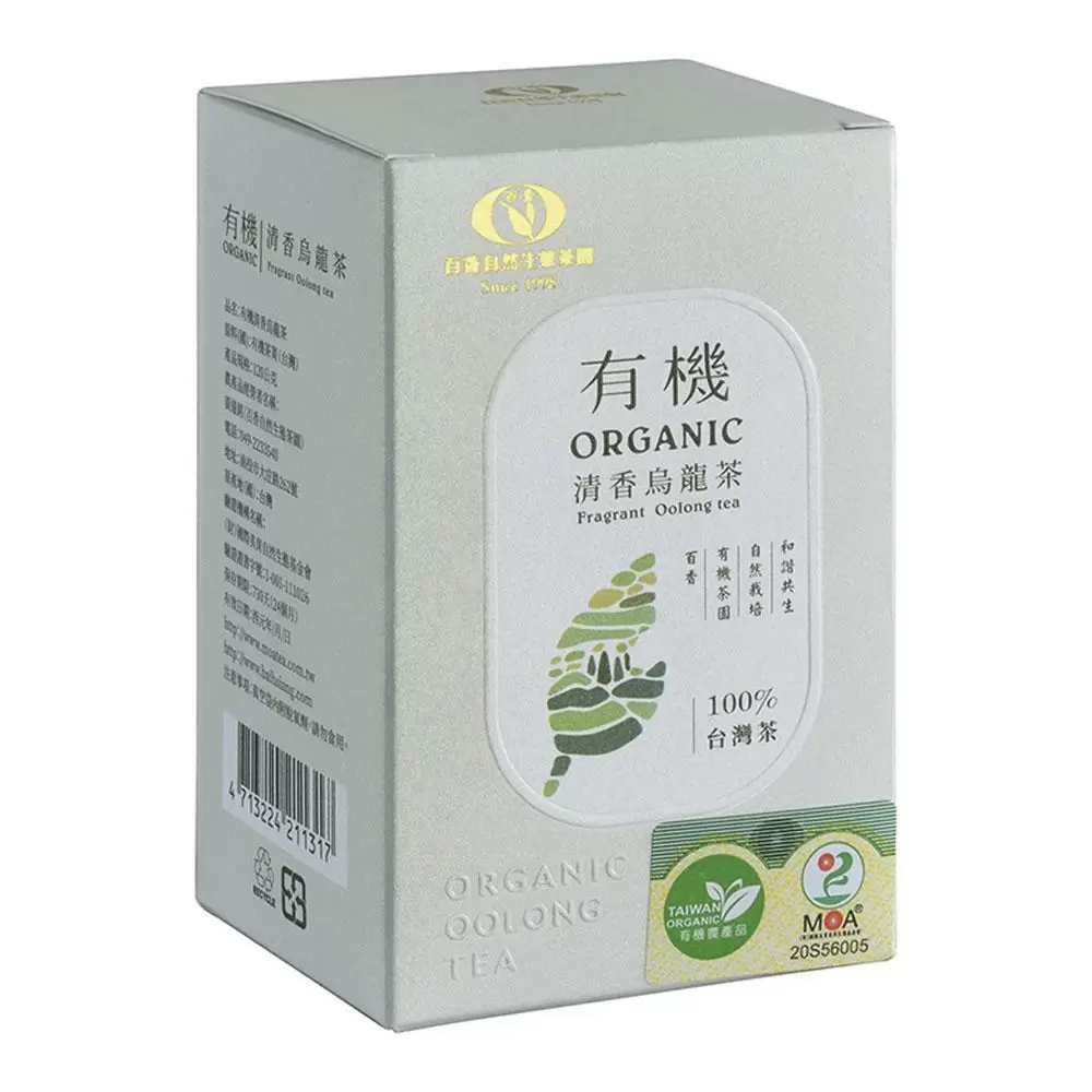 【百香自然農業】有機清香烏龍茶120g*3盒