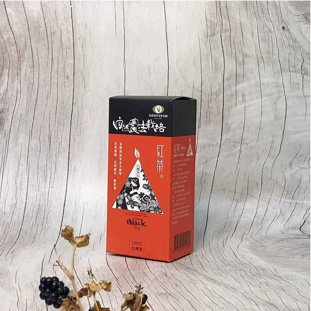 【百香自然農業】自然農法紅茶三角立體茶包(3g*10/盒)*7盒