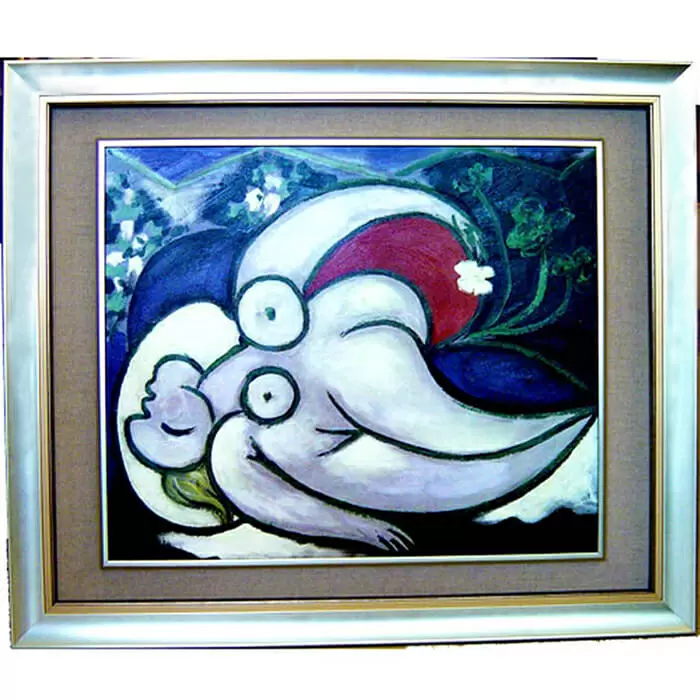 【精緻版】PICASSO畢卡索名畫【躺著的女人】大幅複製畫