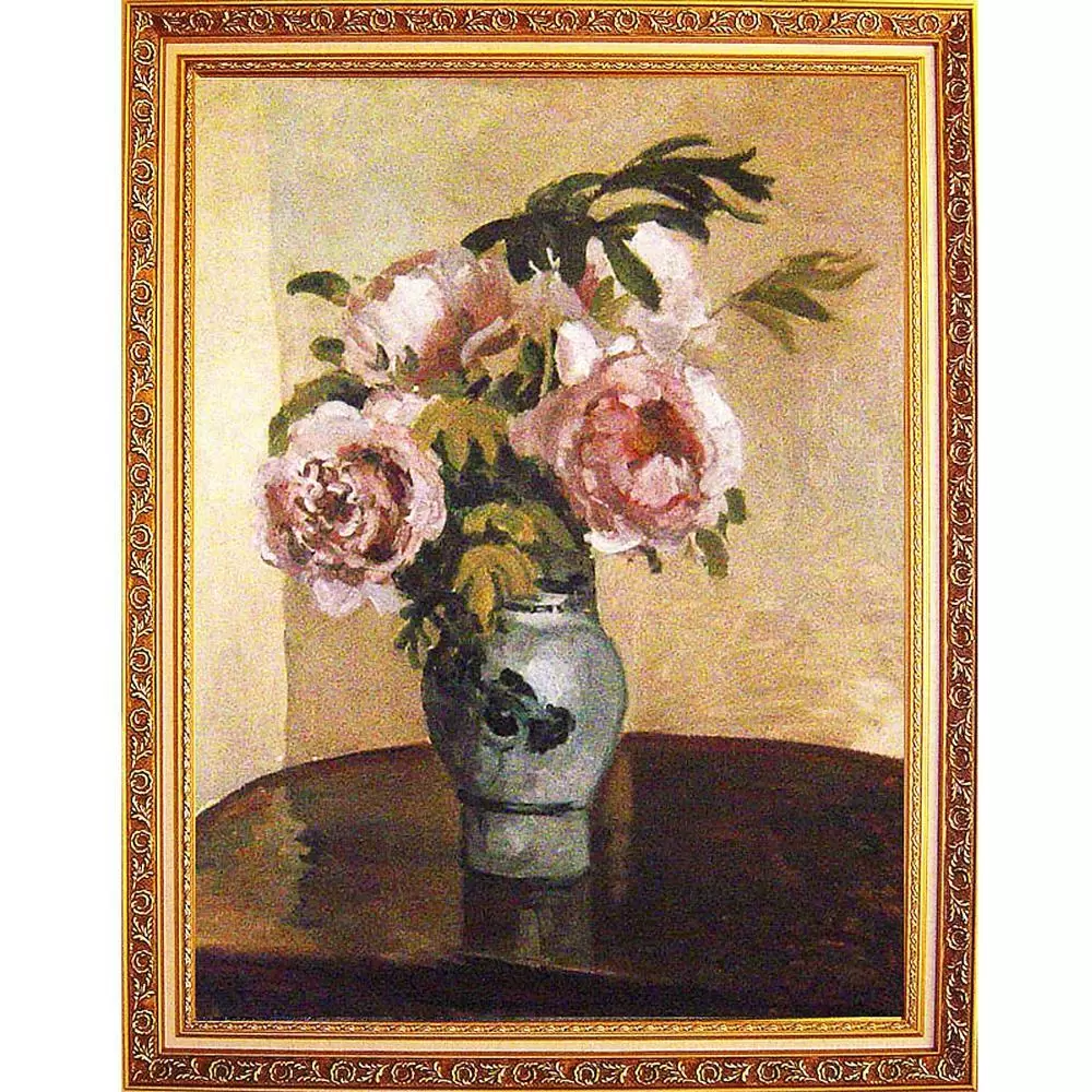Camille Pissarro卡密爾‧畢沙羅【粉牡丹】.大幅複製畫