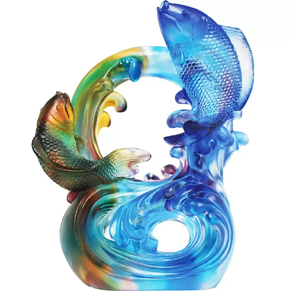 琉璃【連年有餘慶滿堂】