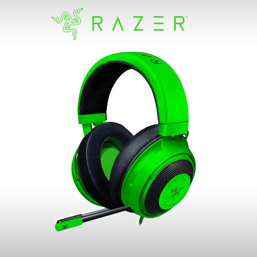 【RAZER 雷蛇】KRAKEN 北海巨妖 電競耳機麥克風-綠色