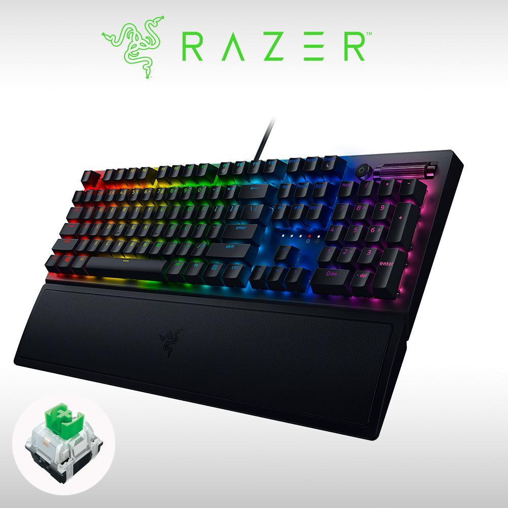 【RAZER 雷蛇】BLACKWIDOW V3黑寡婦蜘蛛幻彩版 電競鍵盤 中文-綠軸