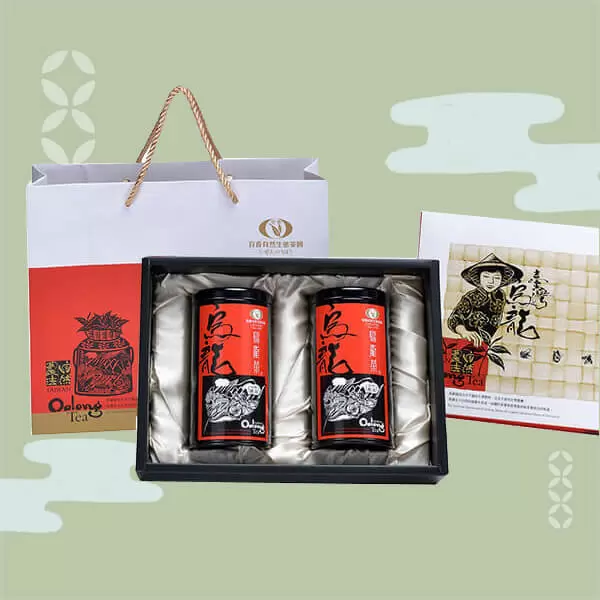 【百香自然農業】紅色禮盒(烏龍茶150g*2入) *2盒