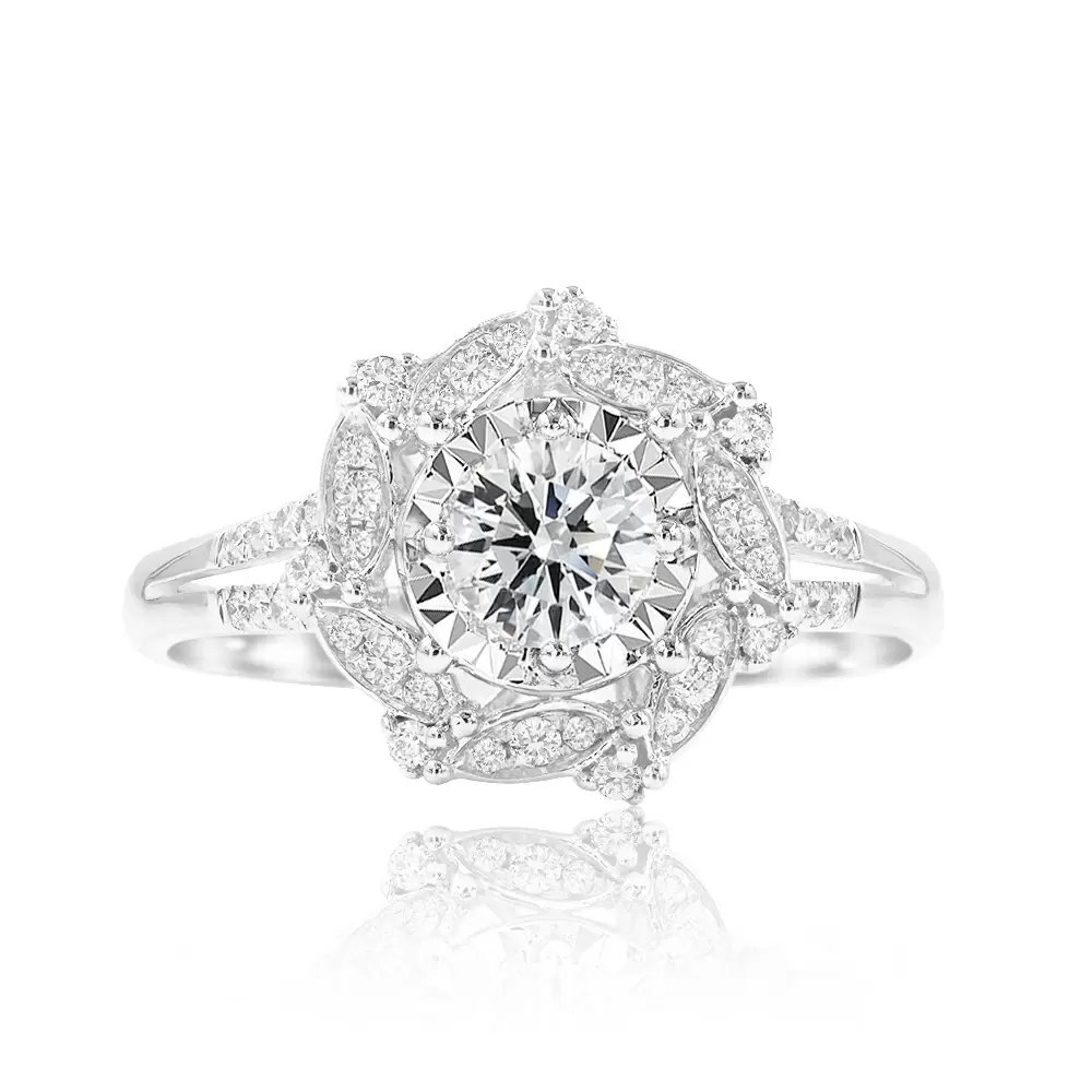 尚品MYEZ花語GIA八心八箭鑽戒