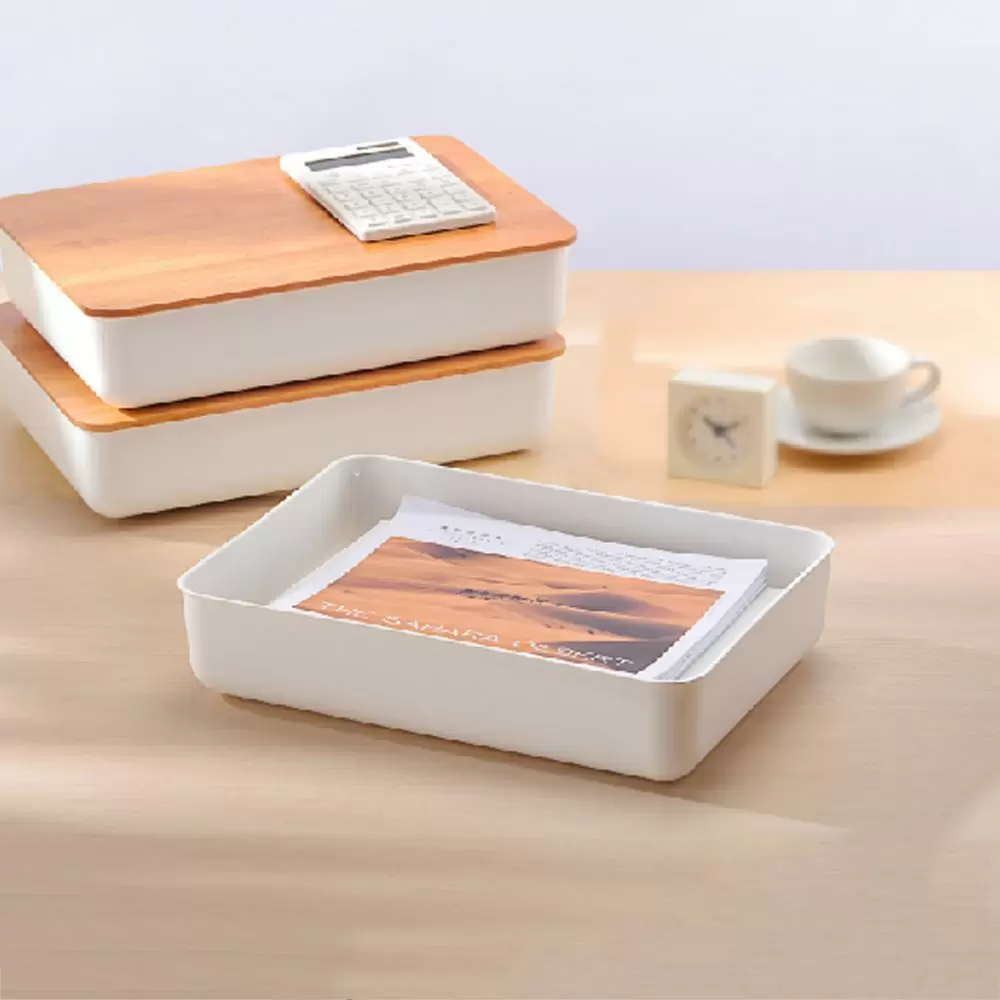 《真心良品》KEYWAY雅竹3號竹蓋收納盒-6入組