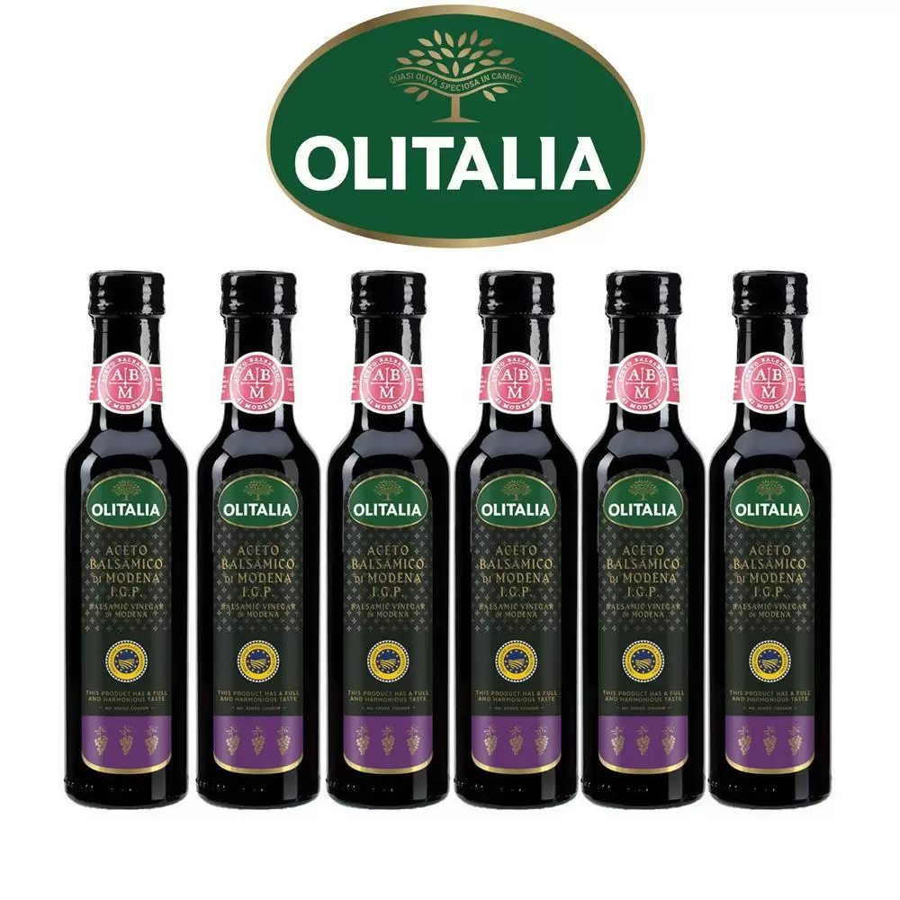 【Olitalia奧利塔】摩典那巴薩米可醋禮盒組(250mlx6瓶)