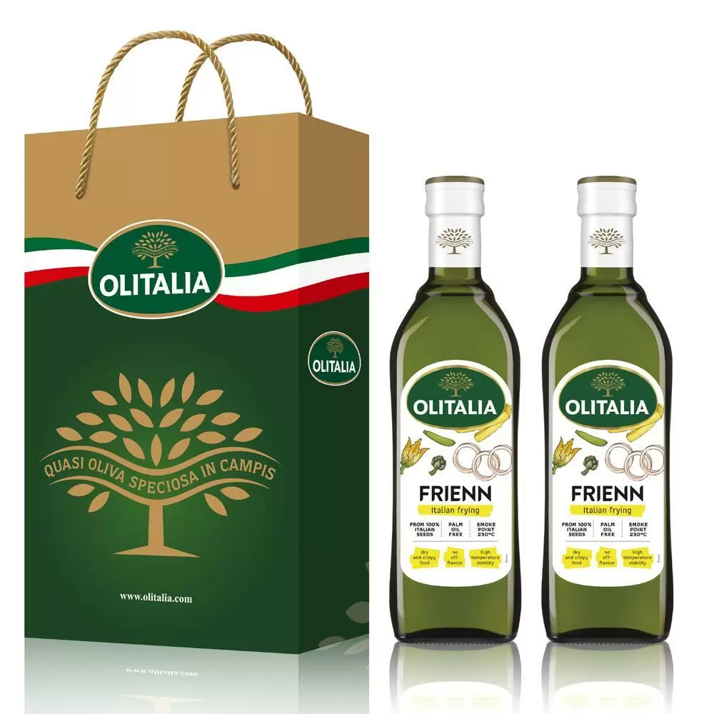 Olitalia奧利塔高溫專用葵花油禮盒組750mlx2瓶