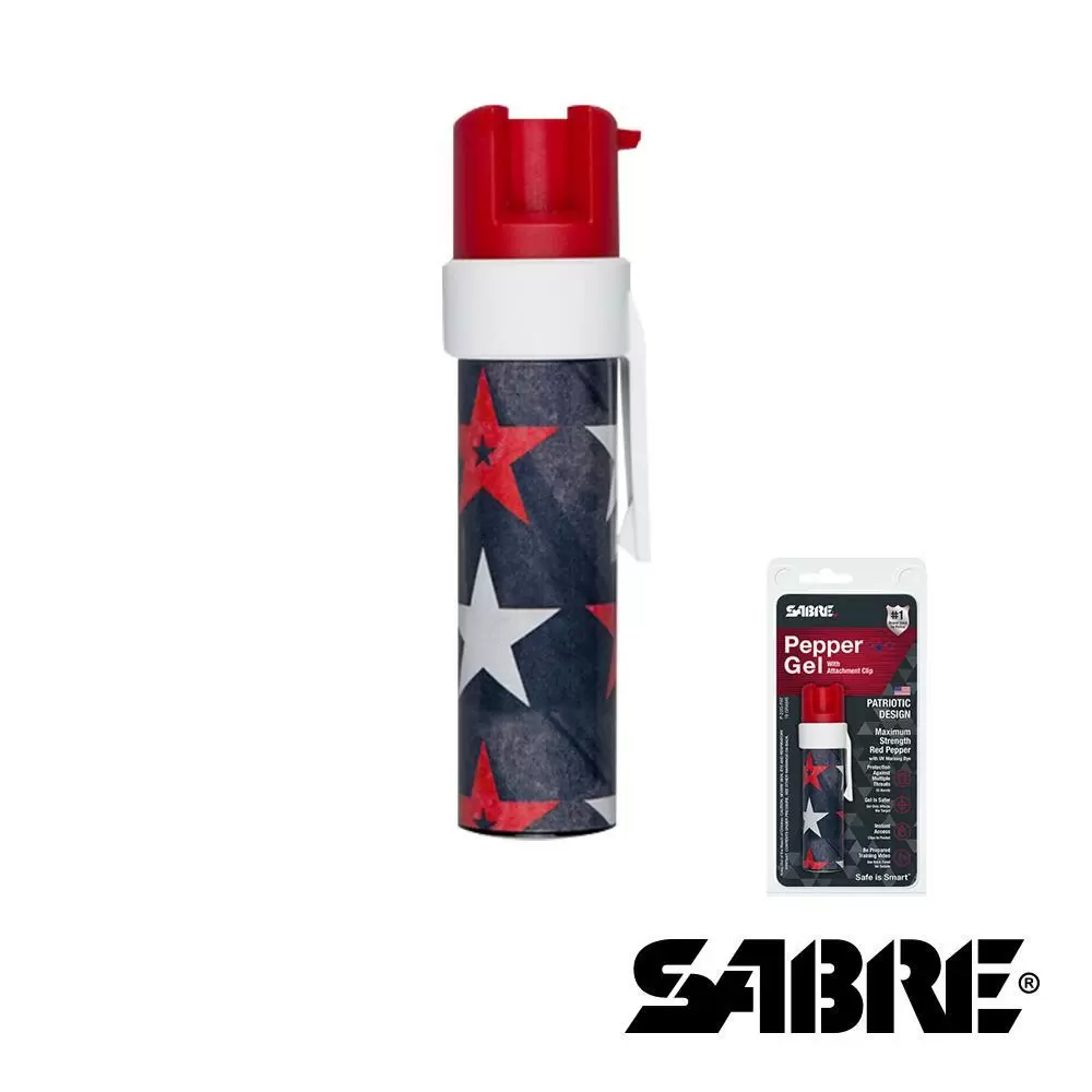 【SABRE 沙豹】防身噴霧器-戰術隨身背夾型-愛國者(P-22G-PAT)