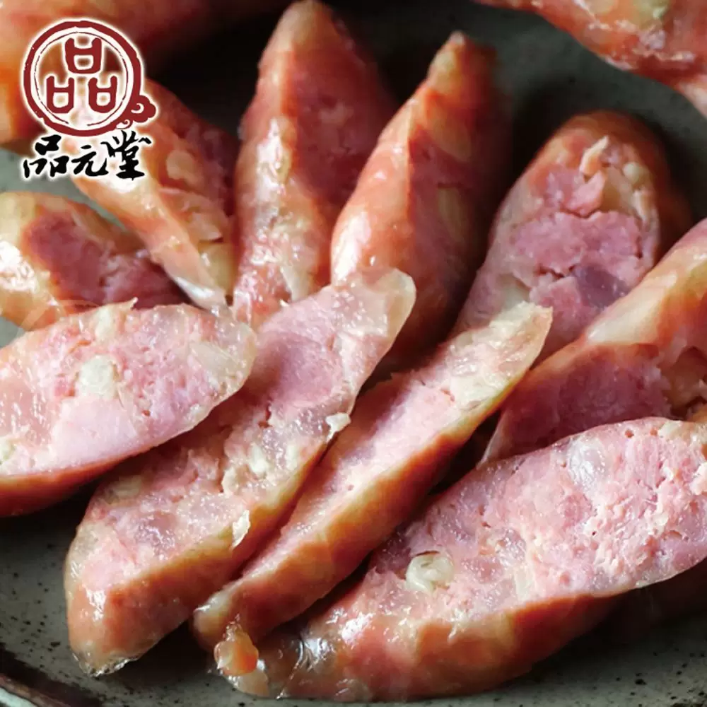 【勝崎生鮮】品元堂蒜味香腸6包組(300公克/1包)
