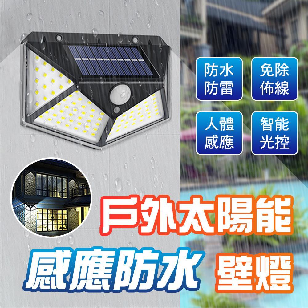戶外太陽能感應防水壁燈(超值2入)L2103-1